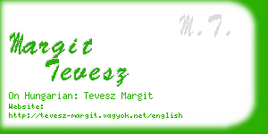 margit tevesz business card